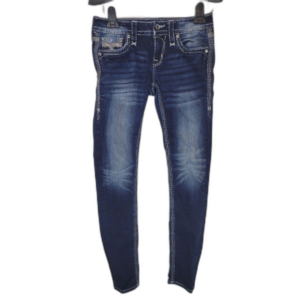 Rock Revival Henna Dark Wash Skinny Jeans